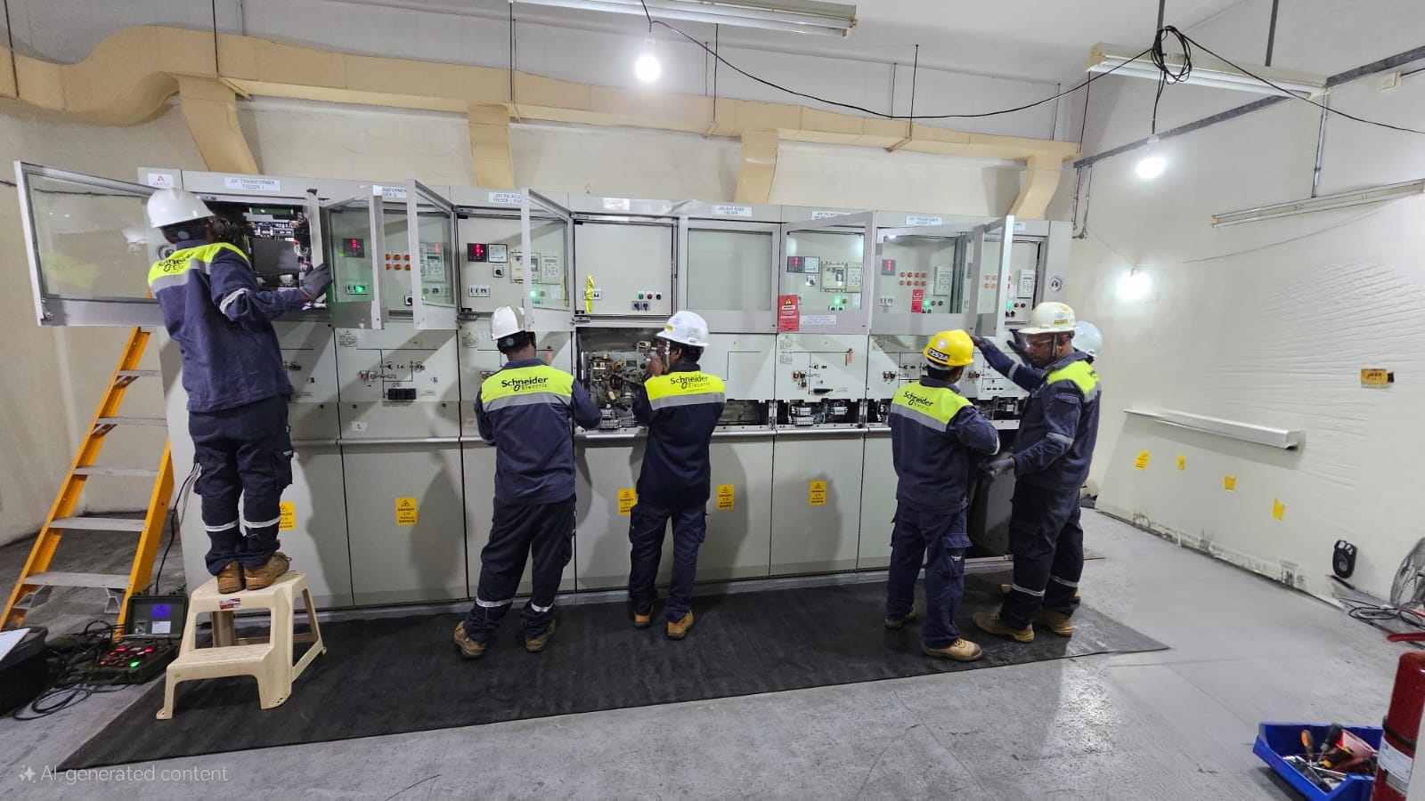 Professional Electrical Installation Team